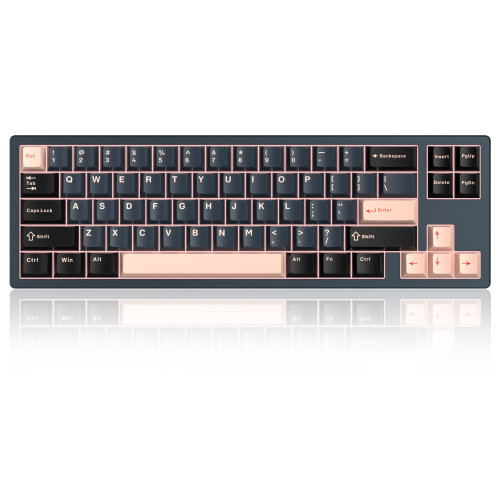 MageGee Captain72 68 Tuş Manyetik RGB Hot-Swap CNC Kablolu Gasket Siyah Gaming Klavye