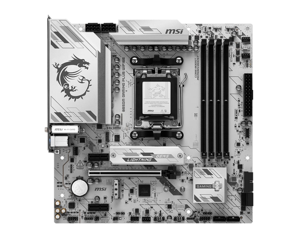 MSI B850M GAMING PLUS WIFI6E DDR5 AMD B850 AM5 Soket DDR5 8200+(OC)MHz mATX Anakart