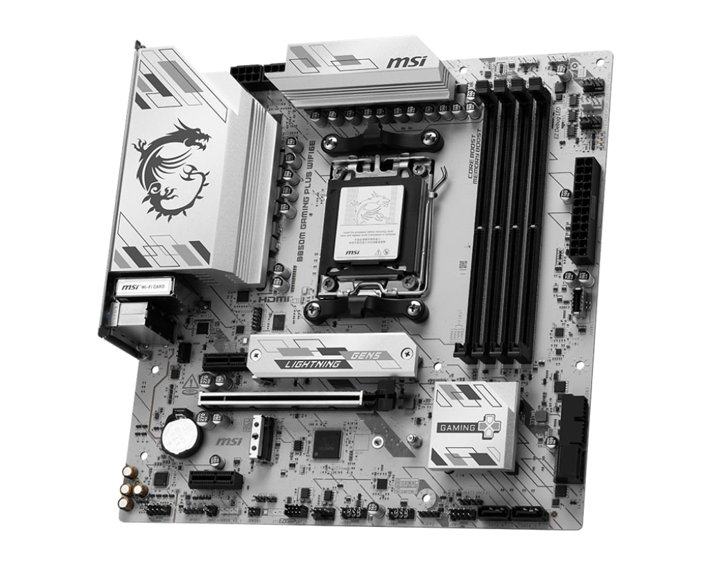 MSI B850M GAMING PLUS WIFI6E DDR5 AMD B850 AM5 Soket DDR5 8200+(OC)MHz mATX Anakart