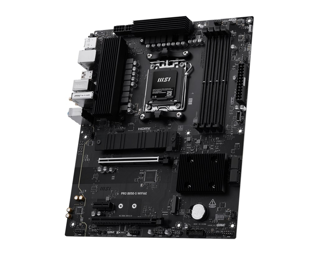 MSI PRO B850-S WIFI6E DDR5 AMD B850 AM5 Soket DDR5 8200+(OC)MHz ATX Anakart