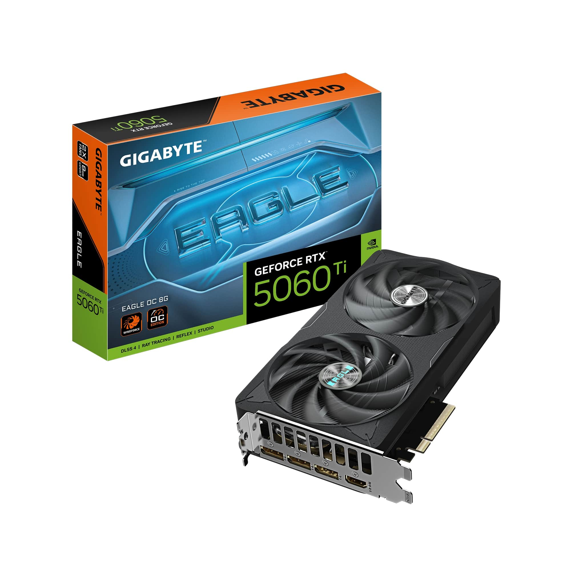 Gigabyte GeForce RTX5060TI EAGLE OC GV-N506TEAGLE OC-8GD GDDR7 8GB 128Bit Gaming (Oyuncu) Ekran Kartı