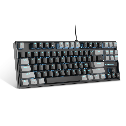 MageGee MK-STAR 87 Tuş Red Switch Gri-Siyah Kablolu Türkçe Q Mekanik Gaming Klavye
