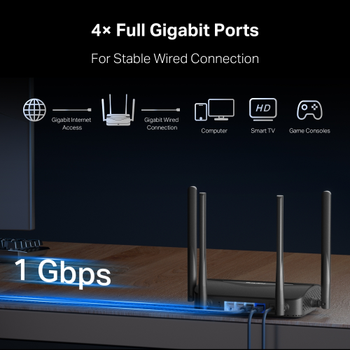 Mercusys MR25BE BE3600 Çift Bant Wi-Fi 7 Router
