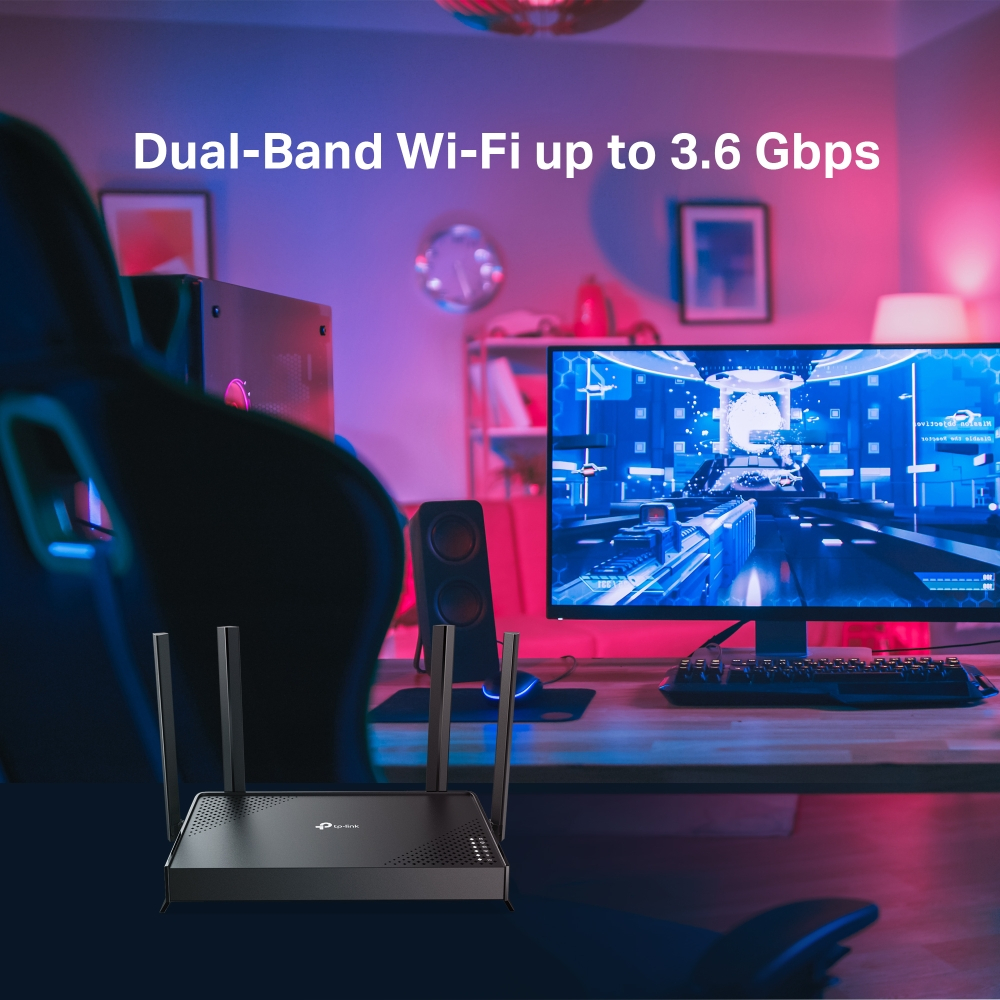 TP-Link Archer BE220 BE3600 Çift Bant Wi-Fi 7 Router