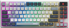 MSI FORGE GK600 TKL WIRELESS SKY TR RGB Mekanik Gaming (Oyuncu) Klavye