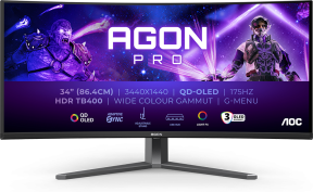 AOC Agon AG346UCD 34″ 175Hz 0.3Ms HDMI DP USB AdaptiveSync HDR400 WQHD OLED Gaming Monitör