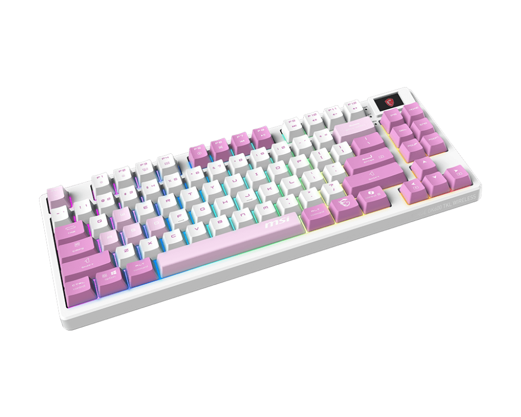MSI FORGE GK600 TKL WIRELESS VIOLET TR RGB Mekanik Gaming (Oyuncu) Klavye