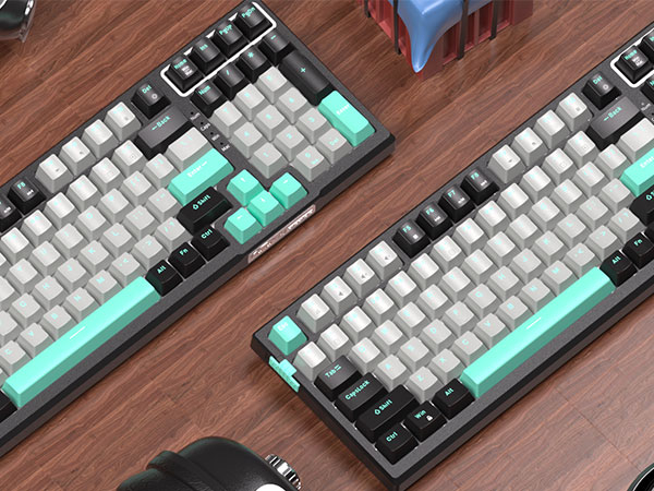 MageGee SKY98 99 Tuş Gasket RGB Hot-Swap Kablolu Siyah-Gri Gaming Klavye