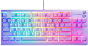 SteelSeries Apex 3 TKL TR Q RGB Membrane Kablolu Lavender Gaming (Oyuncu) Klavye