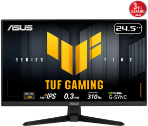 ASUS TUF GAMING VG259QMR5A 24.5″ 240Hz 0.3ms Gaming AI ELMB Sync Full HD Fast IPS Gaming (Oyuncu) Monitör