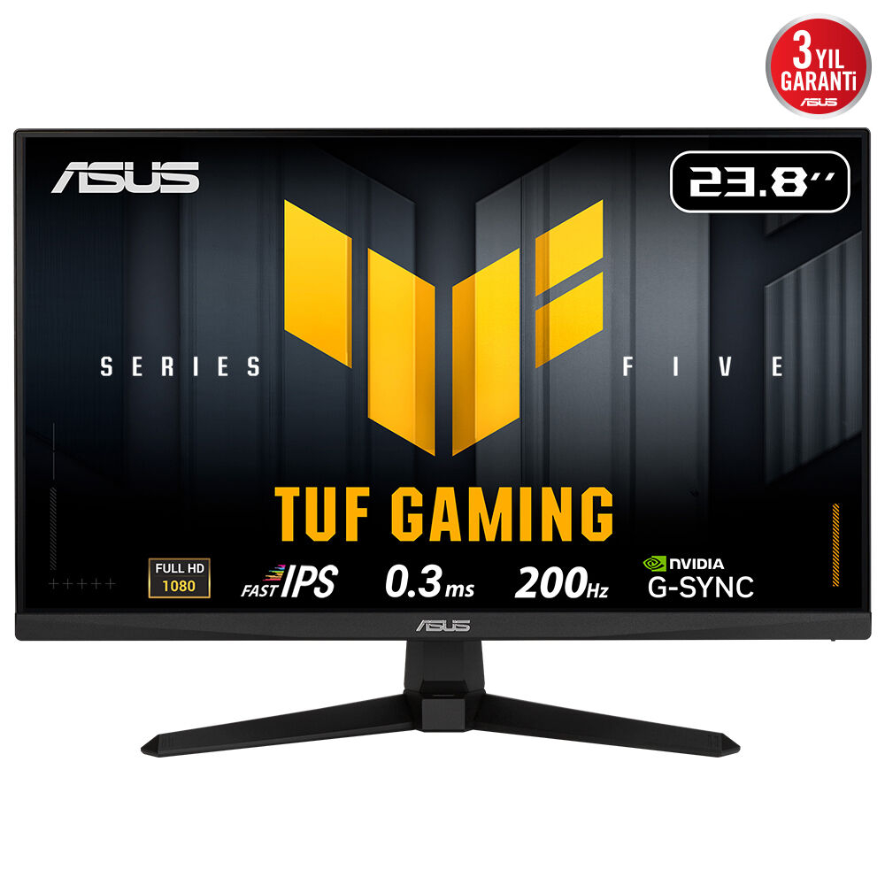 ASUS TUF GAMING VG249Q5A 23.8″ 200Hz 0.3ms Gaming AI ELMB Sync Full HD Fast IPS Gaming (Oyuncu) Monitör