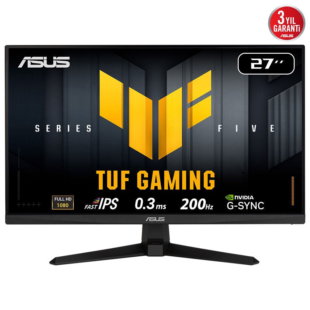 ASUS TUF GAMING VG279Q5A 27″ 200Hz 0.3ms Gaming AI ELMB Sync Full HD Fast IPS Gaming (Oyuncu) Monitör
