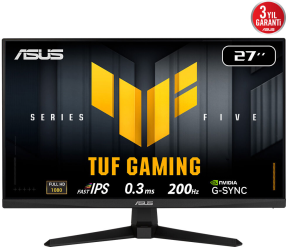 ASUS TUF GAMING VG279Q5A 27″ 200Hz 0.3ms Gaming AI ELMB Sync Full HD Fast IPS Gaming (Oyuncu) Monitör