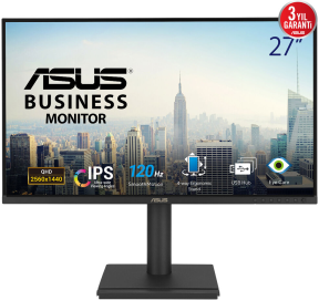 ASUS BE27AQG 27″ 120Hz 5ms Eye Care Yükseklik Ayarlı QHD IPS Monitör