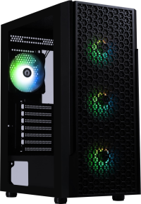 Bitfenix PROTON 4F-BLACK 600W 80+ PSU 4x120mm FRGB Fan ATX Temperli Cam Siyah Gaming (Oyuncu) Kasa