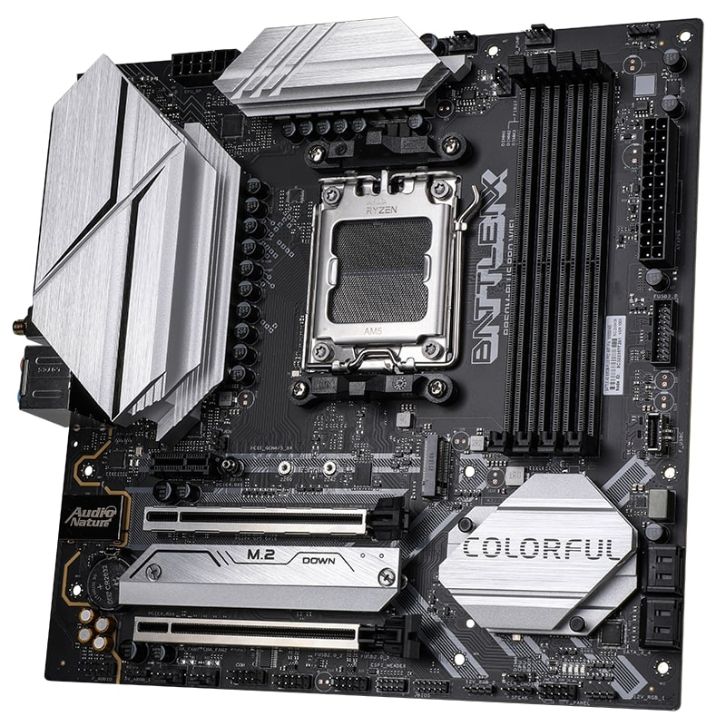 COLORFUL BATTLE-AX B850M-PLUS PRO WIFI V14 DDR5 7600MHz mATX AM5 Gaming (Oyuncu) Anakart