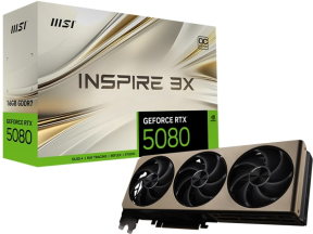 MSI GeForce RTX 5080 16GB INSPIRE 3X OC GDDR7 256Bit DX12 Gaming (Oyuncu) Ekran Kartı