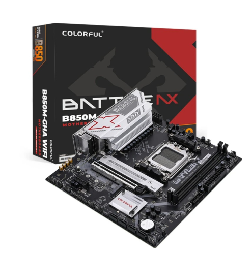 COLORFUL BATTLE-AX B850M-GHA WIFI V14 DDR5 7600MHz mATX AM5 Gaming (Oyuncu) Anakart