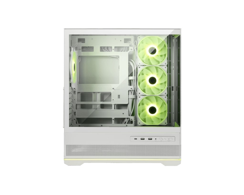MSI MPG PANO 110R PZ White 4x ARGB Fan USB 3.2 ATX Tower Gaming (Oyuncu) Kasa