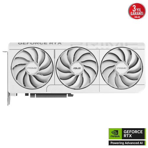 ASUS PRIME GeForce RTX 5070 12GB OC White Edition PRIME-RTX5070-O12G-WHITE GDDR7 192Bit Gaming (Oyuncu) Ekran Kartı