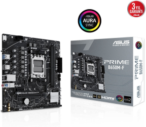 ASUS Prime B650M-F AMD B650 AM5 Soket DDR5 7200+(OC)MHz mATX Anakart