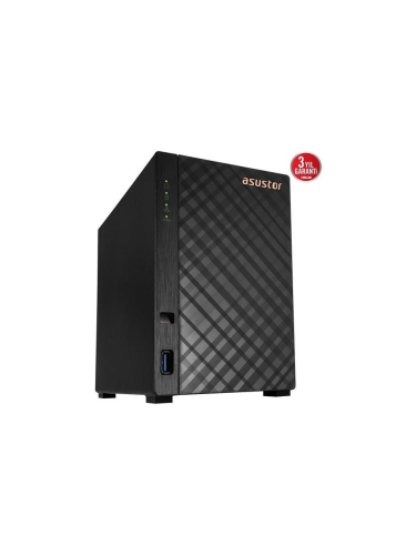 AS1102TL Realtek RTD1619B 2 Yuvalı1GB DDR4 1GB NAS Depolama Ünitesi