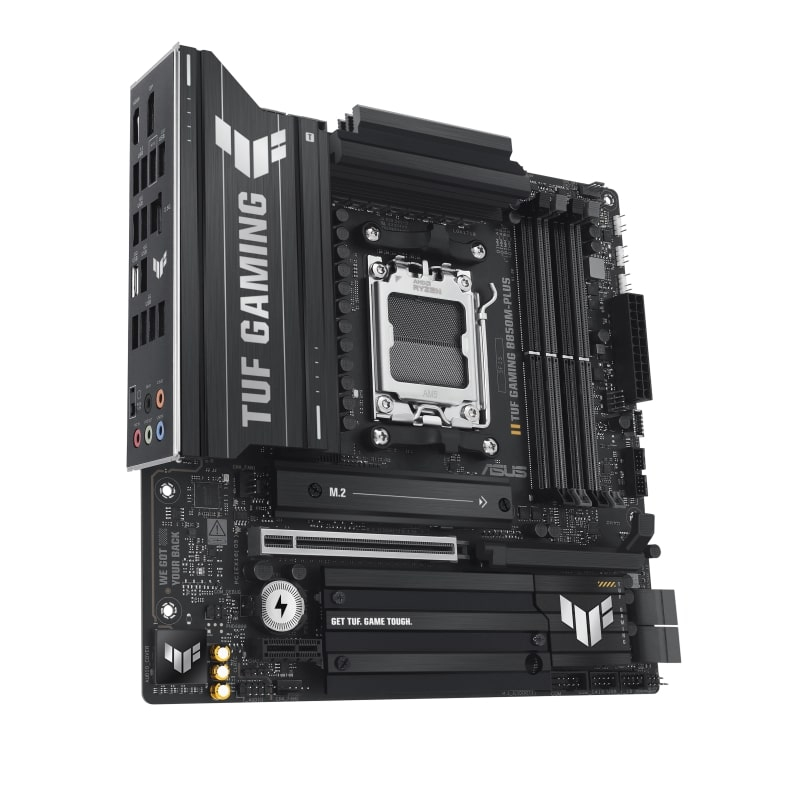 ASUS TUF GAMING B850M-PLUS AMD B850 AM5 SOKET DDR5 8000+(OC)MHz mATX Gaming (Oyuncu) Anakart