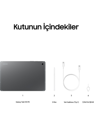 Samsung Galaxy Tab S10 FE SM-X520 8 GB 128 GB 10.9″  Mavi Tablet