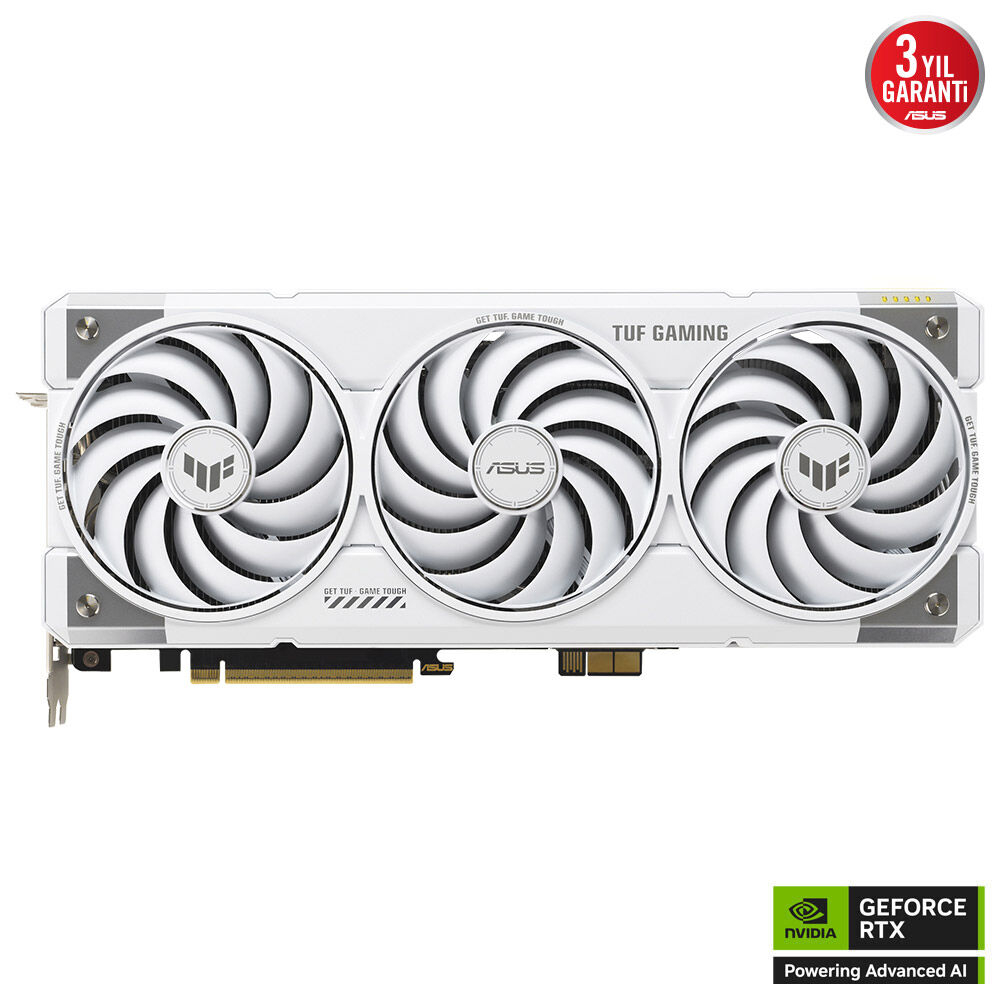 ASUS TUF GAMING GeForce RTX 5070TI 16GB TUF-RTX5070TI-O16G-BTF-WHITE GDDR7 256Bit Gaming (Oyuncu) Ekran Kartı