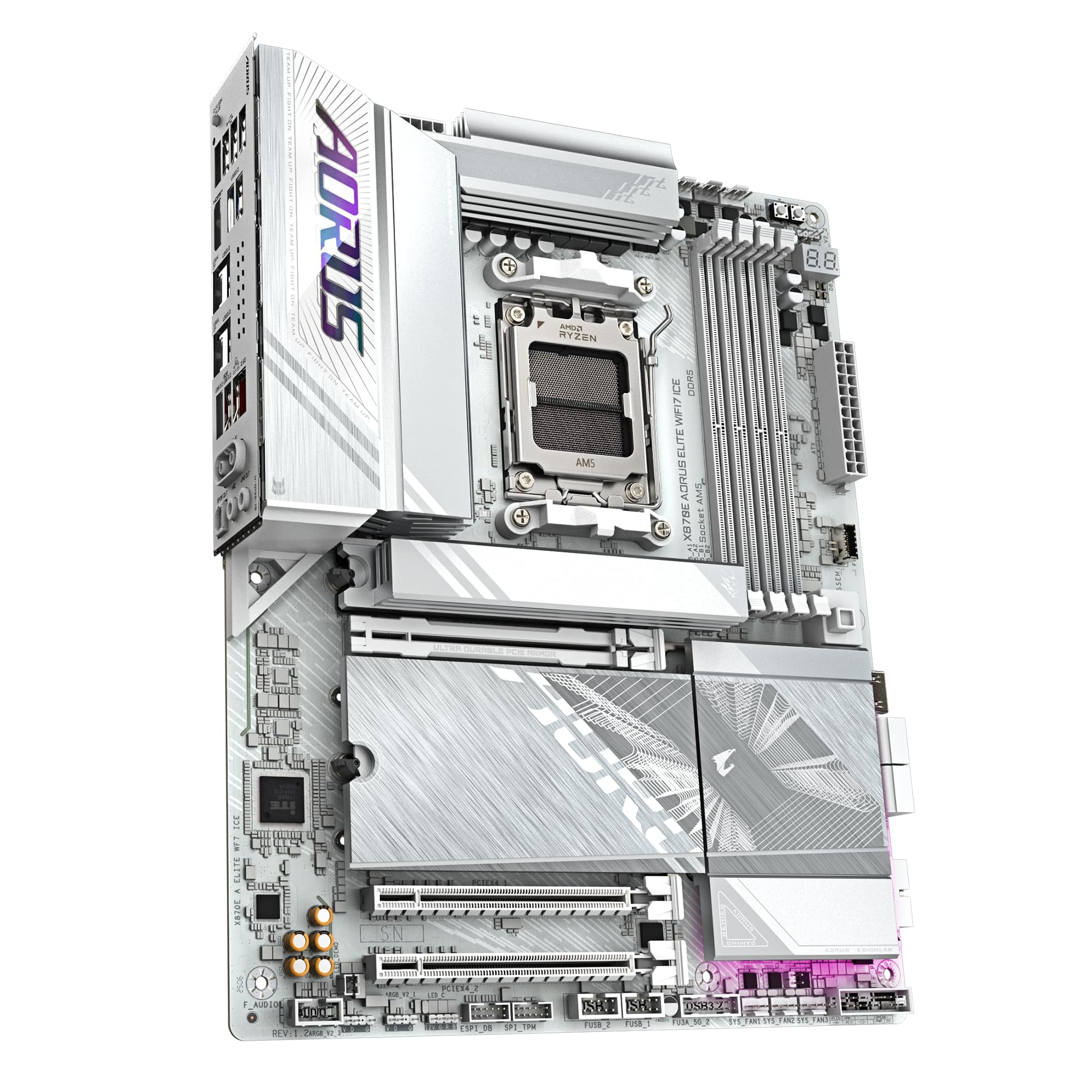 Gigabyte X870E AORUS ELITE WIFI7 ICE AM5 DDR5 8200MHz (OC) ATX Gaming (Oyuncu) Anakart