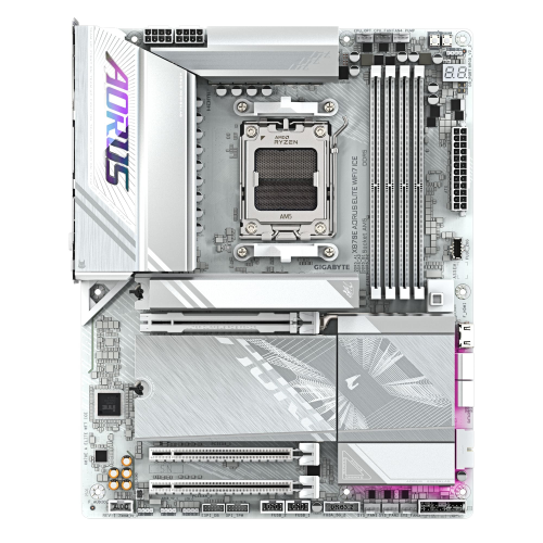 Gigabyte X870E AORUS ELITE WIFI7 ICE AM5 DDR5 8200MHz (OC) ATX Gaming (Oyuncu) Anakart