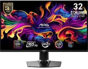 MSI MAG 321UP QD-OLED 31.5″ 0.03ms 165Hz UHD QD-OLED Adaptive-Sync Gaming Monitör