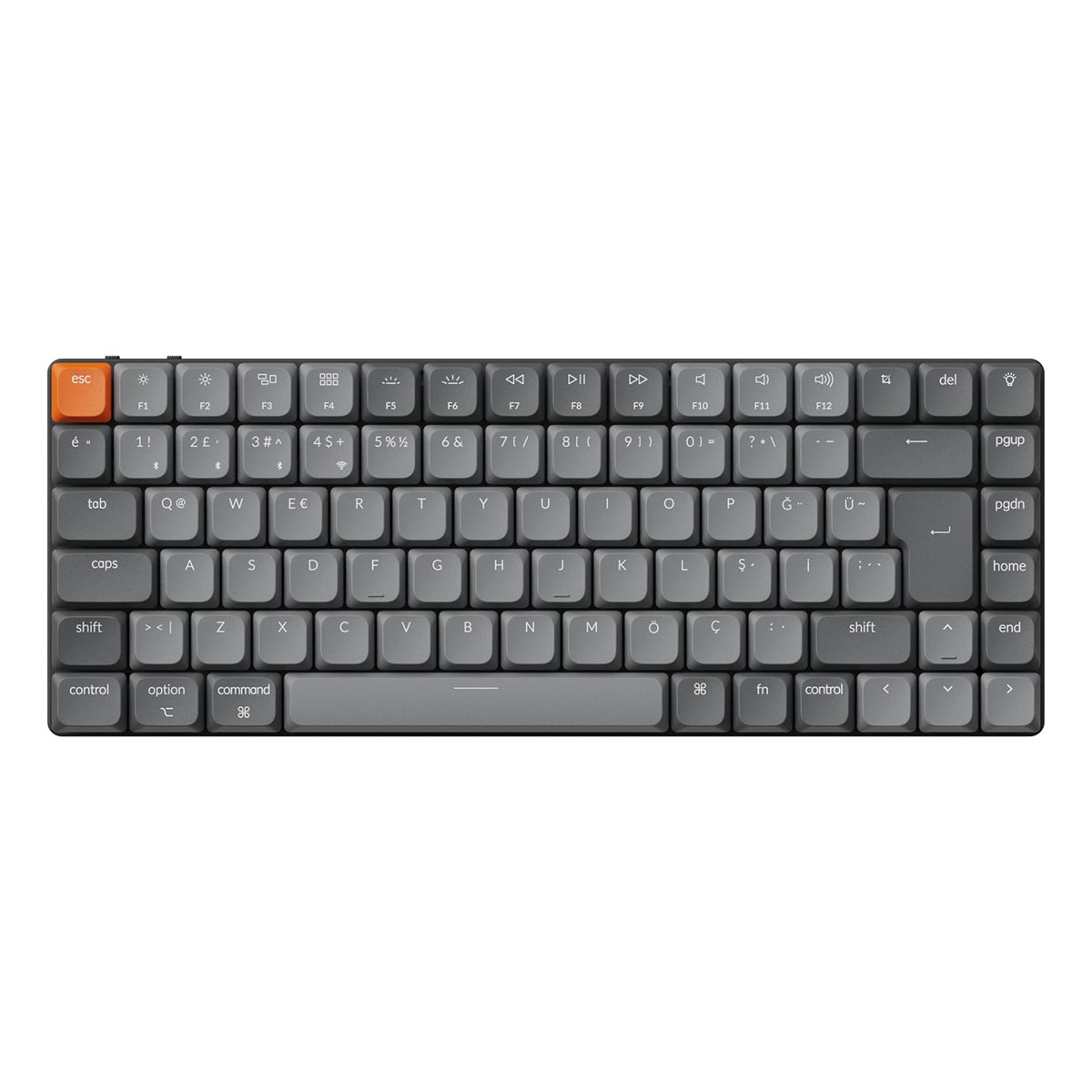 Keychron K3 Max QMK/VIA %75 Low Profile Gateron Red Switch RGB Kablosuz Hotswap Mekanik Gaming (Oyuncu) Klavye - K3M-H1-TR