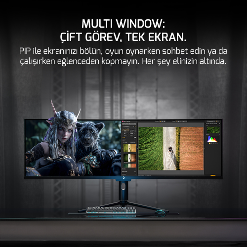 GamePower Kora DQ49 49″ 120Hz Dual QHD RGB Fast VA Curved Gaming Monitör