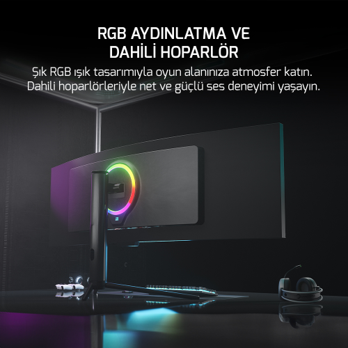 GamePower Kora DQ49 49″ 120Hz Dual QHD RGB Fast VA Curved Gaming Monitör
