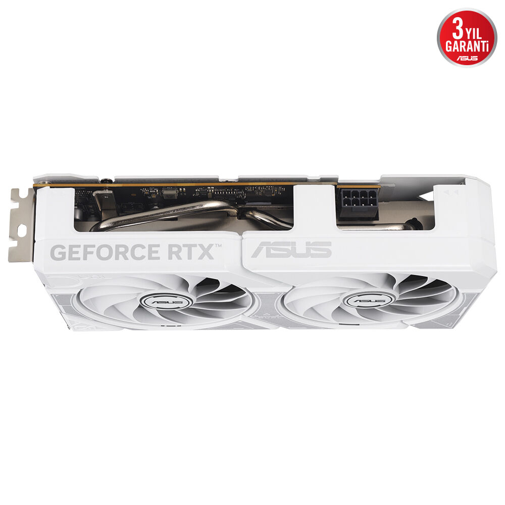 ASUS DUAL GeForce RTX 5060 8GB DUAL-RTX5060-O8G-WHITE GDDR7 128Bit DX12 Gaming (Oyuncu) Ekran Kartı