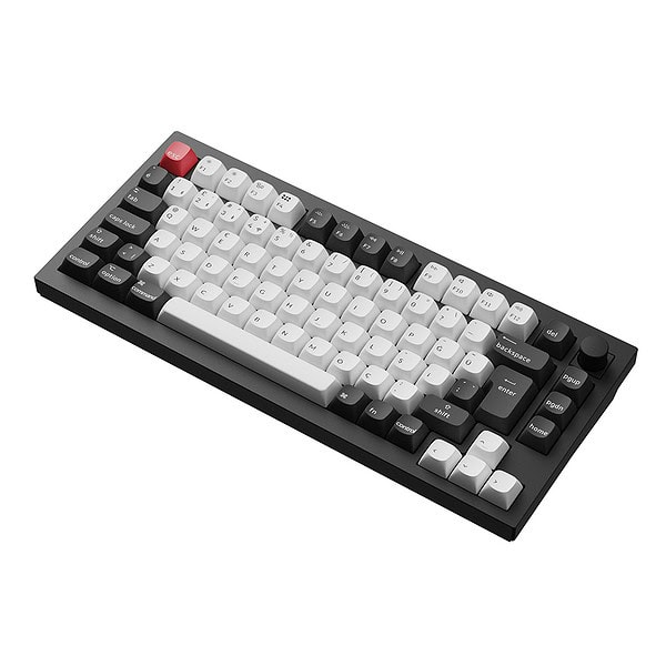 Keychron Q1 Hall Effect %75 RGB Manyetik Switch Kablosuz Hotswap Türkçe Mekanik Siyah Beyaz Gaming (Oyuncu) Klavye - Q1H-M1-TR