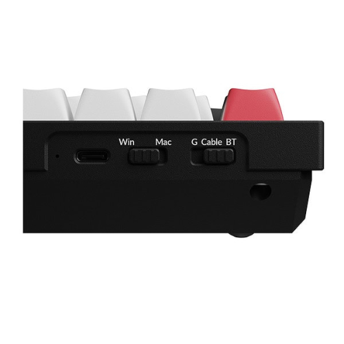 Keychron Q1 Hall Effect %75 RGB Manyetik Switch Kablosuz Hotswap Türkçe Mekanik Siyah Beyaz Gaming (Oyuncu) Klavye - Q1H-M1-TR