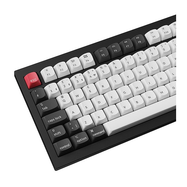 Keychron Q1 Hall Effect %75 RGB Manyetik Switch Kablosuz Hotswap Türkçe Mekanik Siyah Beyaz Gaming (Oyuncu) Klavye - Q1H-M1-TR
