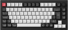 Keychron Q1 Hall Effect %75 RGB Manyetik Switch Kablosuz Hotswap Türkçe Mekanik Siyah Beyaz Gaming (Oyuncu) Klavye - Q1H-M1-TR