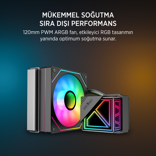 James Donkey Lugis JDC120 ARGB 120mm Sıvı İşlemci Soğutucu AM5 ve LGA1700 Uyumlu