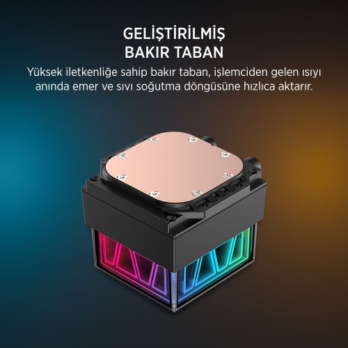 James Donkey Lugis JDC120 ARGB 120mm Sıvı İşlemci Soğutucu AM5 ve LGA1700 Uyumlu