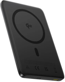 Baseus PicoGo Ultra-Slim Qi2 Siyah 10000 mAh Hızlı Şarj MagSafe Powerbank
