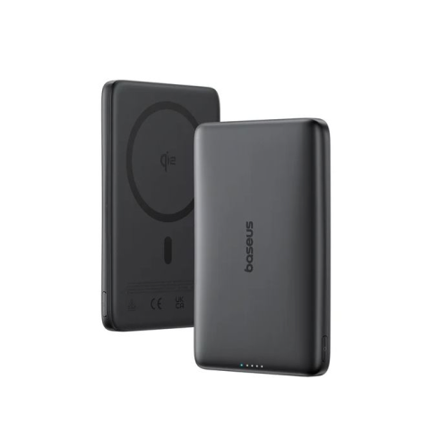Baseus PicoGo Ultra-Slim Qi2 Siyah 10000 mAh Hızlı Şarj MagSafe Powerbank