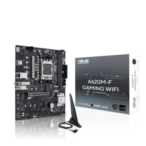ASUS A620M-F GAMING WIFI AMD A620 Soket AM5 DDR5 8000+(OC)MHz mATX Gaming (Oyuncu) Anakart