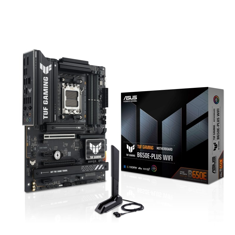 ASUS TUF GAMING B650E-PLUS WIFI AMD AM5 B650 Soket DDR5 8000+(OC)MHz ATX Gaming (Oyuncu) Anakart