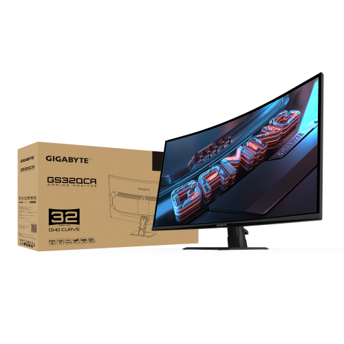 Gigabyte GS32QCA 31.5″ 180Hz 1ms HDMI DisplayPort  Adaptive-Sync VA Curved 2K Gaming Monitör