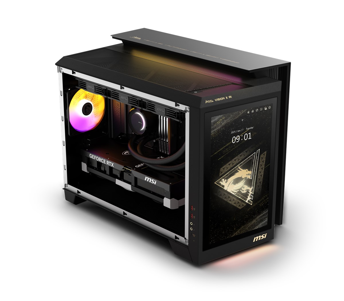 MSI MEG VISION X AI 2NVZ9-052TR ULTRA 9 285K 64GB DDR5 2TB SSD RTX 5090 VENTUS 3X 32G W11 GAMING DT PC