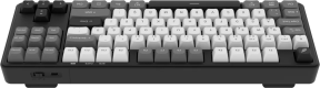 Hawk Gaming HK220BW Membrane RGB Kablosuz/Bluetooth Siyah Beyaz TKL Türkçe Gaming Klavye