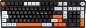 Hawk Gaming HK230 Membrane LCD RGB Kablosuz/Bluetooth Pembe Turuncu Full Türkçe Gaming Klavye